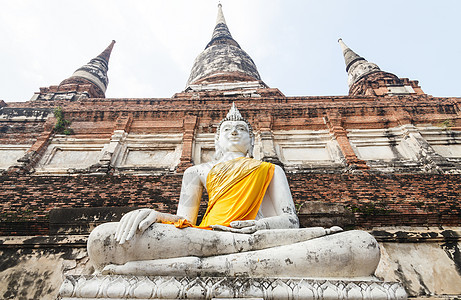 泰国大佛像 泰国艺术旅行精神文化雕像旅游历史天空上帝图片