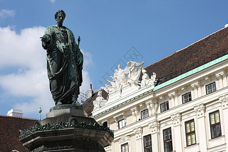 霍夫堡宫庭院 霍夫堡宫在维也纳 奥地利风格雕像城堡正方形历史地标雕塑建筑纪念碑观光图片