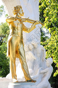 奥地利维也纳Stadtpark的雕像图片