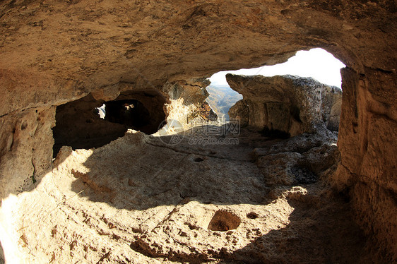 乌克兰克里米亚州爱斯基凯门山洞城乌克兰海岸地平线场景季节蓝色热带天气天堂旅行太阳图片