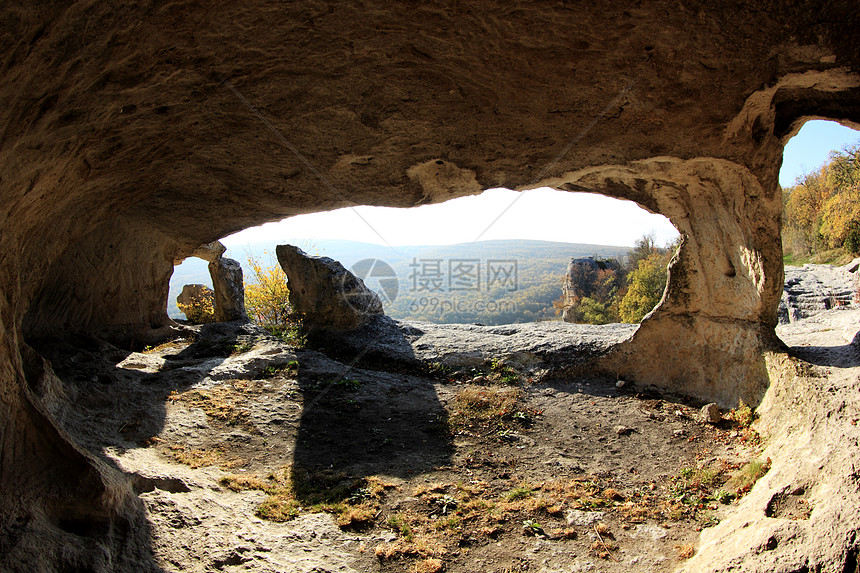 乌克兰克里米亚州爱斯基凯门山洞城乌克兰热带天空海岸线旅行场景天堂风景爬坡季节地平线图片