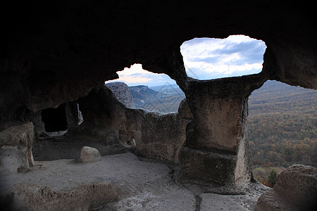 乌克兰克里米亚州爱斯基凯门山洞城乌克兰场景天堂海岸海岸线旅行地平线天空天气热带季节图片