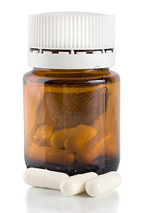 瓶装药丸胶囊小路处方药药片医疗瓶剂量医疗药品保健棕色图片
