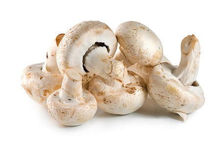 蘑菇农业饮食植物食品宏观素食白色杂货蔬菜影棚图片