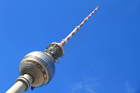 柏林电视塔旅行地标播送天空建筑学旅游蓝色观光城市纪念碑背景