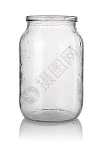 空玻璃罐设备宏观工业圆圈玻璃对象行业餐具白色影棚图片
