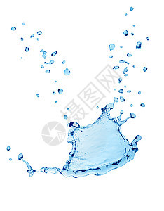 喷水蓝色飞溅液体图片