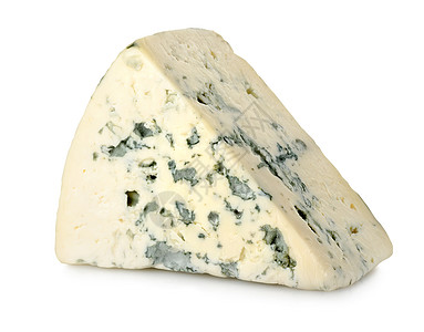 孤立的蓝奶酪高清图片