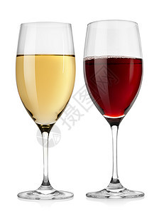 红酒杯和白酒杯图片