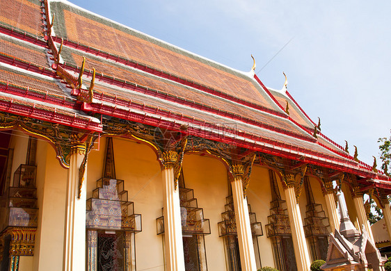 泰国寺庙旅行建筑宗教精神信仰建筑学地标文化城市蓝色图片