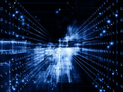 虚拟空间的快速启动蓝色网格数据科学墙纸代码研究设计计算机信号图片
