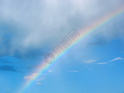 彩虹多云天气蓝色风暴天线天空图片