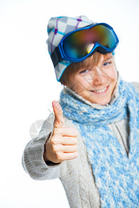 穿着滑雪滑雪的黑人青少年肖像旅行滑雪者男人活动风镜围巾男性娱乐帽子闲暇图片