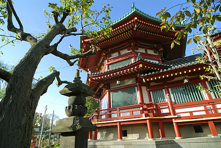 东京内安寺崇拜黄色女神神社绿色神道宗教红色蓝色寺庙图片