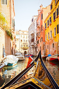 威尼斯的贡多拉之旅运输城市观光建筑水路鼻子运河旅游缆车建筑学图片