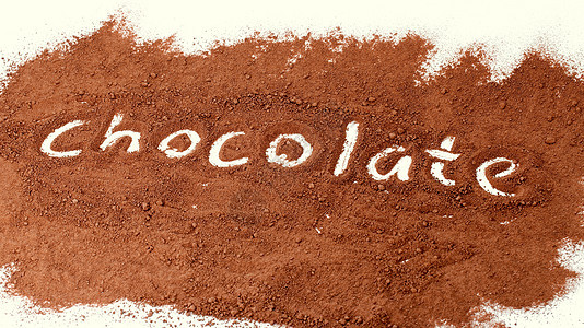 巧克力可可粉末材料地面棕色粮食粒状味道标签食物图片