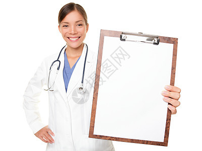 医疗标志 - 显示剪贴板的医生图片