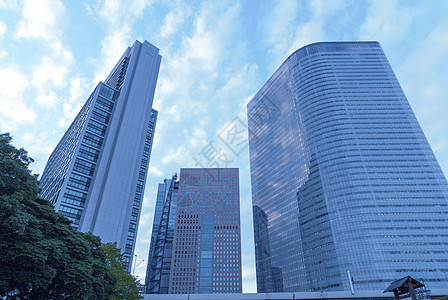 东京 希多美蓝色办公室风景天空城市景观摩天大楼建筑建筑学多云图片