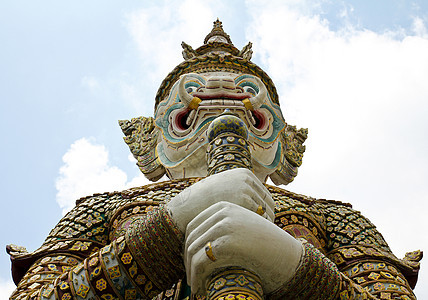 泰拉州曼谷皇家大宫的巨人建筑学游客旅行异国恶魔文化连体宗教情调精神图片
