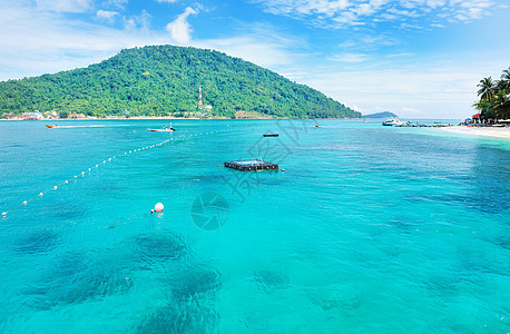 美丽的海景热带假期天空旅行海岸线风景海洋蓝色图片