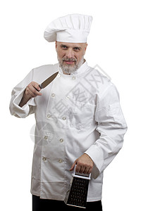 厨师肖画斗争盒子剪裁美食胡须工作面包师心理职业工人图片