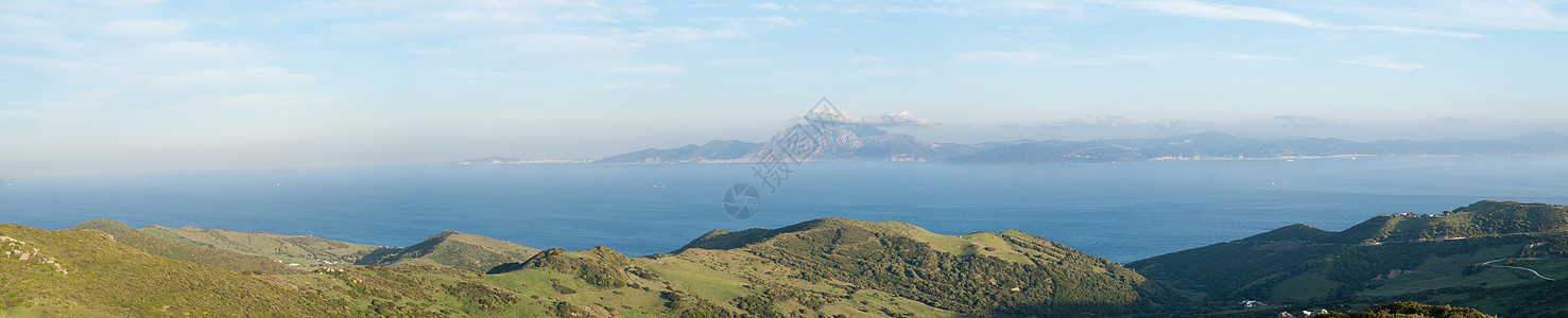 直布罗陀海峡 摩洛哥背景和背景图片