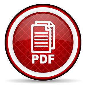 pdf 白色背景上的红色光滑图标格式按钮档案下载网络杂志电话钥匙打印手机图片
