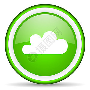 白色背景上的绿色绿光图标Name天气钥匙圆形商业预报气氛多云预测网站气象图片
