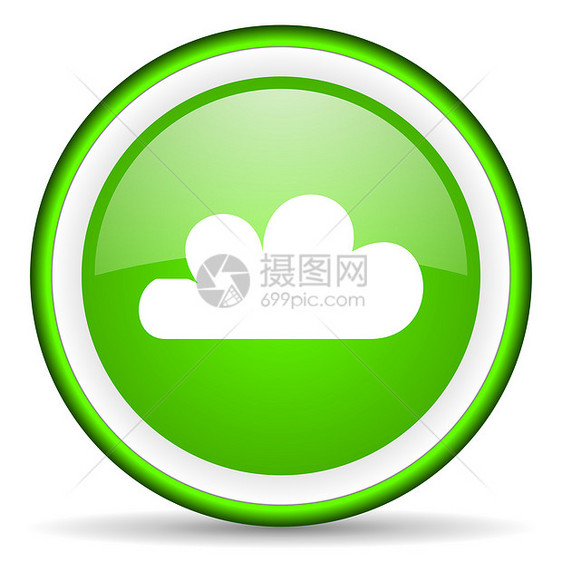 白色背景上的绿色绿光图标Name天气钥匙圆形商业预报气氛多云预测网站气象图片