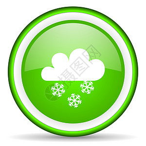 白色背景上的绿色绿光图标Name风暴晴雨表预测钥匙手机天气网络多云生态商业图片