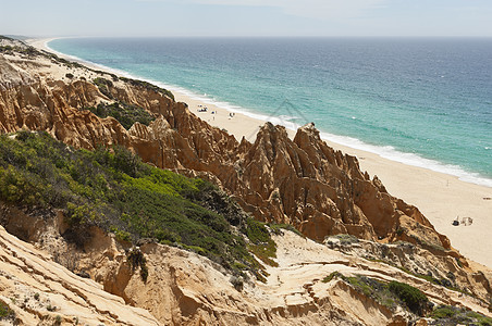 沙石悬崖岩石海岸编队海岸线侵蚀地质学石头砂岩风景红色图片