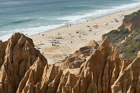 沙石悬崖大风红色砂岩编队地质学风景岩石海岸线崎岖海岸图片
