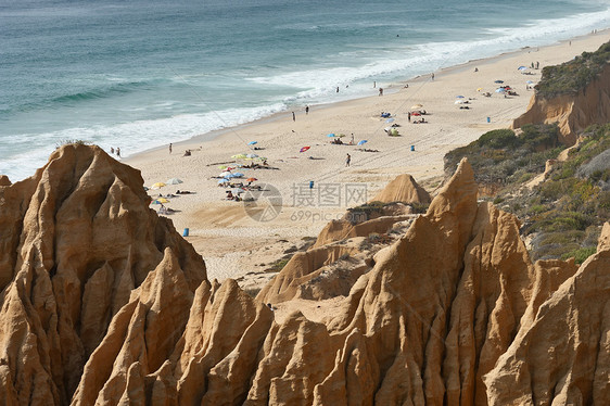 沙石悬崖大风红色砂岩编队地质学风景岩石海岸线崎岖海岸图片