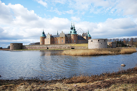 瑞典卡尔马尔中世纪城堡背景图片