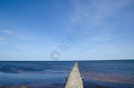 混凝土码头海滩海岸气氛呼吸天际海浪石头假期旅游海景图片