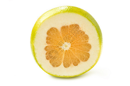 白色背景上的柑橘色切片甜心饮食茶点食物水果图片