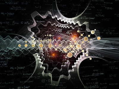 象形物理科学设计插图元素化学粒子齿轮墙纸实验室作品背景图片