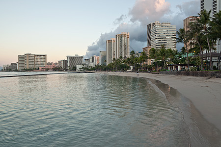 瓦胡岛夏威夷Waikiki海滩城市酒店度假村旅游目的地景观特色沿海图片