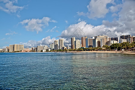 瓦胡岛夏威夷Waikiki海滩度假村特色城市旅游景观目的地酒店沿海图片