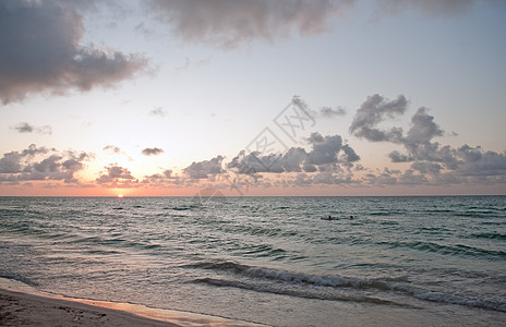 海洋日落蓝色热带天空太阳橙子日出海浪地平线海岸图片