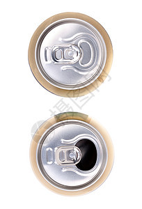 白色背景的两罐啤酒图片