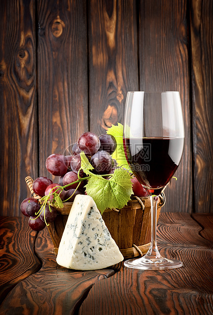 葡萄和蓝奶酪图片