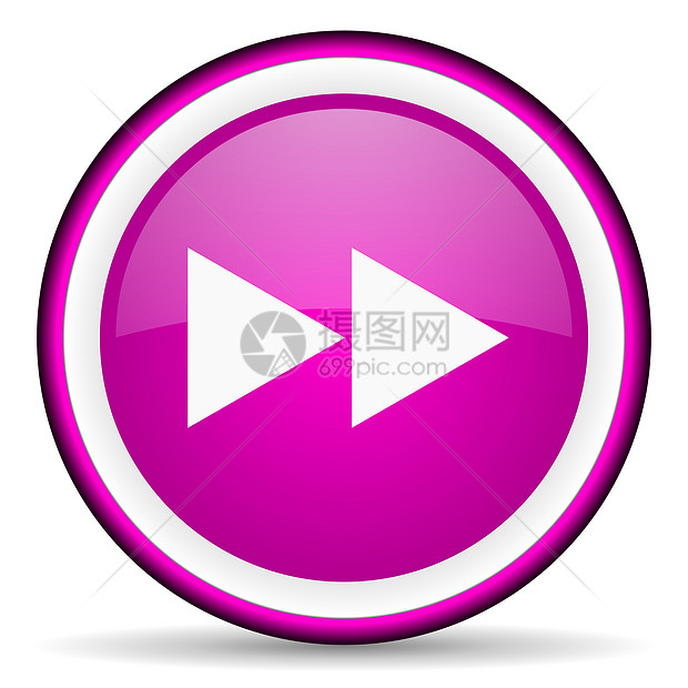 白色背景上的紫色滚动图示商业喷射歌曲视频互联网控制网站音乐播放器圆圈音乐图片