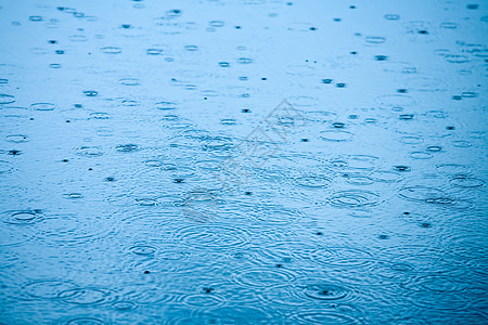 下雨天气池塘液体波纹涟漪水坑飞溅雨滴圆圈风暴天空图片