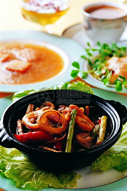 食品菜单餐厅红色海鲜晚饭火锅白色特色绿色民族烹饪图片