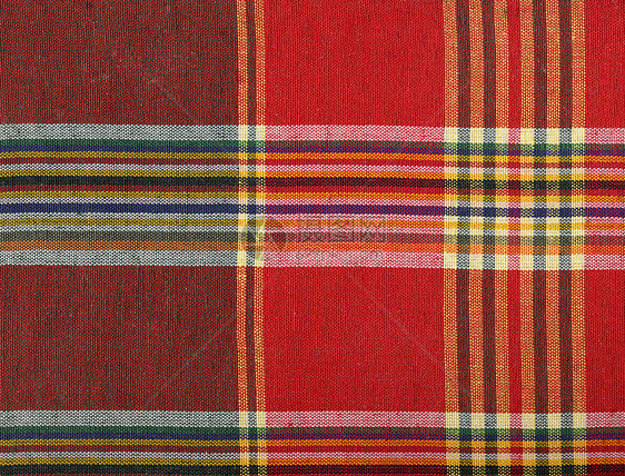 红色平方结构图案羊毛格子纺织品正方形插图检查织物毯子材料棉布图片