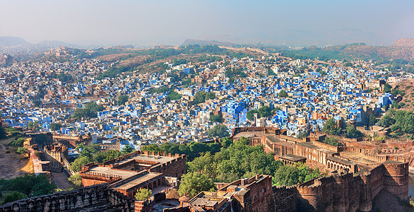 约德普尔全景地标文化历史历史性城市建筑蓝色景观旅行图片