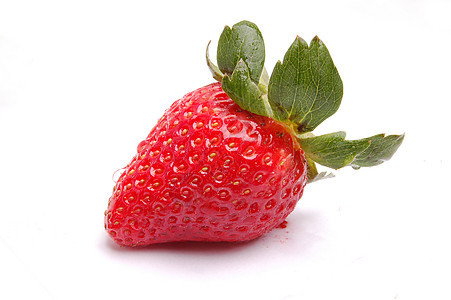 草莓绿色肉质甜点果味叶子水果宏观食品果园红色图片