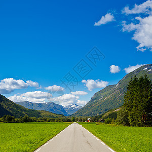 清空山区高速公路乡村天空蓝色国家车道土地地平线运输旅行风景图片