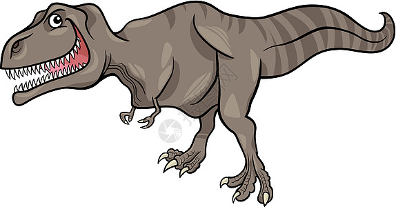 巨龙恐龙的漫画插图爬虫爪子尾巴快乐动物荒野蜥蜴教育捕食者绘画图片